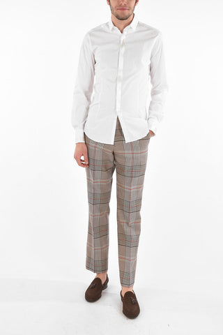 hidden closure slim fit shirt