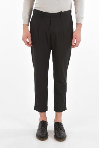CC COLLECTION virgin wool RESET single pleat pants