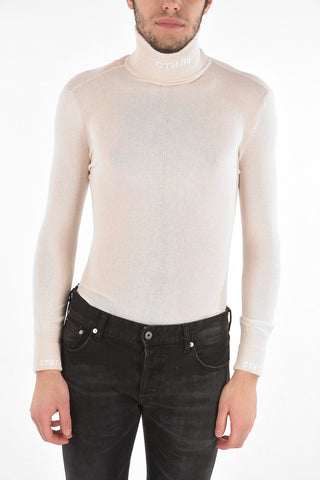 Viscose CTNMB Long Sleeve Bodysuit with Turtleneck