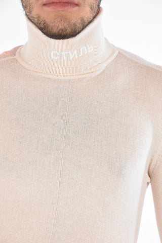 Viscose CTNMB Long Sleeve Bodysuit with Turtleneck