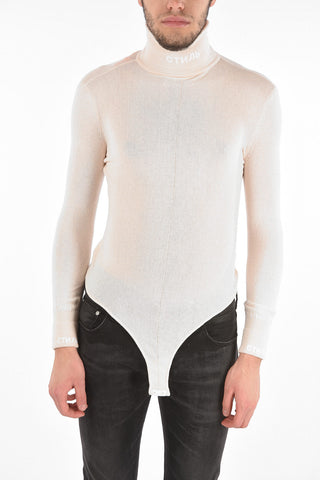 Viscose CTNMB Long Sleeve Bodysuit with Turtleneck