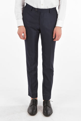 virgin wool and silk center vent peak lapel CERIM. ACADEMY 3 piece waistcoat suit