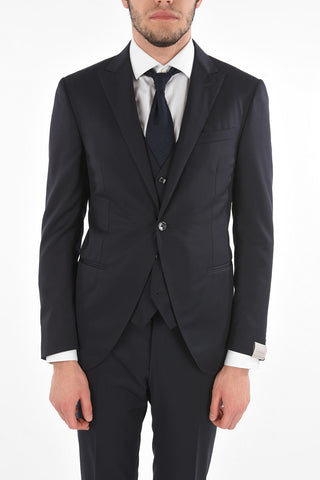 3-Piece CERIM.ACADEMY Suit with Peak Lapel