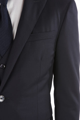 3-Piece CERIM.ACADEMY Suit with Peak Lapel