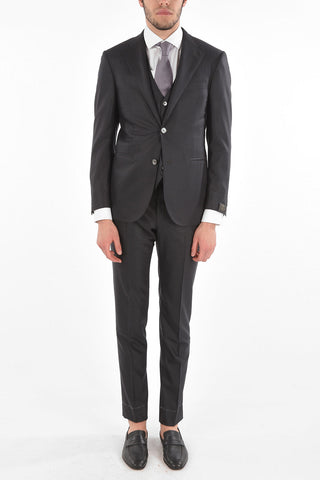 striped virgin wool CERIM.ACADEMY 3 piece waistcoat suit