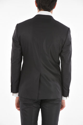 striped virgin wool CERIM.ACADEMY 3 piece waistcoat suit