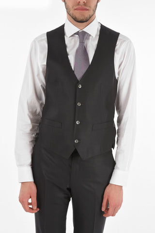striped virgin wool CERIM.ACADEMY 3 piece waistcoat suit