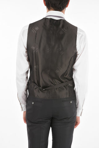 striped virgin wool CERIM.ACADEMY 3 piece waistcoat suit