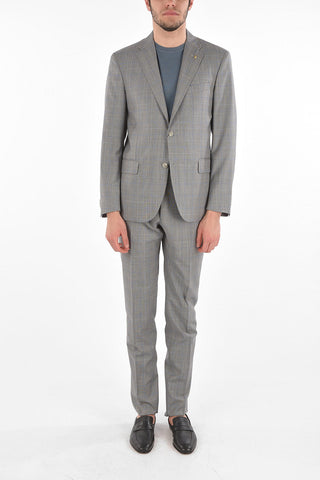 CC COLLECTION 2 Button RIGHT Windowpane Check Suit