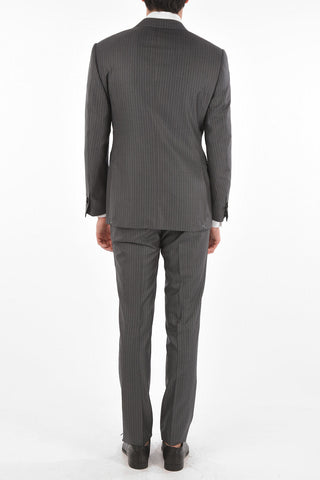 Pinstriped ACADEMY Wool and Silk Suit