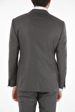 Pinstriped ACADEMY Wool and Silk Suit
