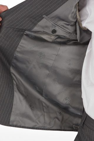 Pinstriped ACADEMY Wool and Silk Suit