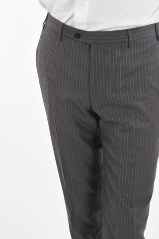 Pinstriped ACADEMY Wool and Silk Suit