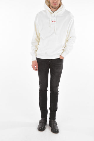 Embroidered Logo Cotton Hoodie