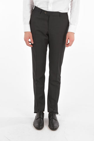 Virgin Wool CERIMONY ACADEMY 3-piece Suit with Peak Lapel