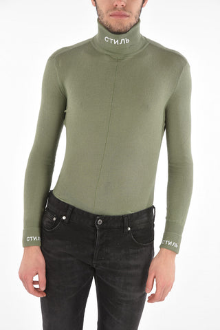 Viscose CTNMB Long Sleeve Bodysuit with Turtleneck
