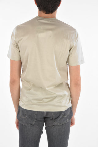 Crew Neck FILOSCOZIA Cotton T-Shirt with Embroidered Logo