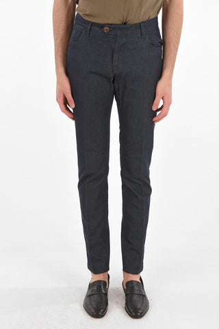 ID LUXURY DENIM Silk-blend OLDESIO Denims with 5 Pockets