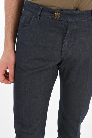 ID LUXURY DENIM Silk-blend OLDESIO Denims with 5 Pockets