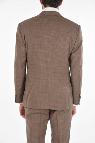 3-Piece LEADER Tartan Motif Suit