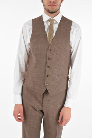 3-Piece LEADER Tartan Motif Suit