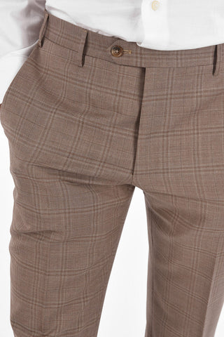 3-Piece LEADER Tartan Motif Suit