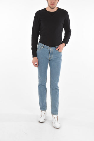 MM14 5 Pocket Low Rise Light Wash Denims