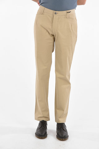 ID jetted pocket belt loops cotton stretch trousers