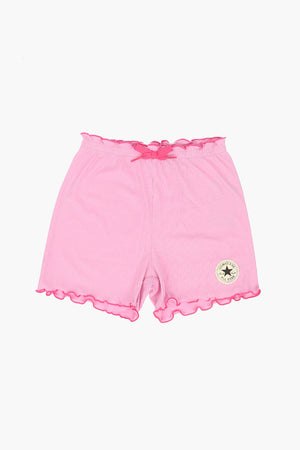 ALL STAR CHUCK TAYLOR Ribbed Shorts with Scalloped Hem