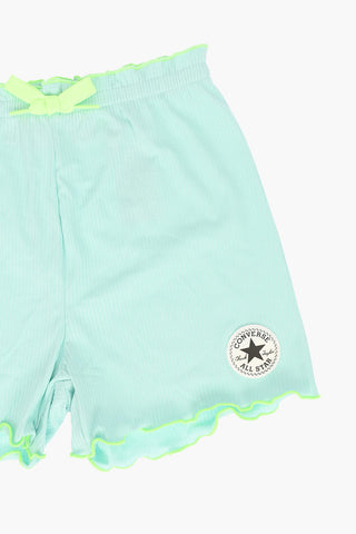 ALL STAR CHUCK TAYLOR Ribbed High-Waist Shorts