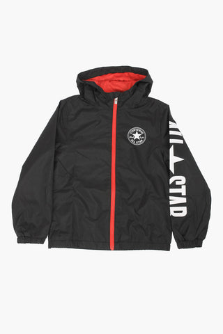 ALL STAR CHUCK TAYLOR Logo Printed Hooded Jacket