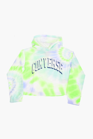 Tie-Dye Effect Hooded Sweatshirt