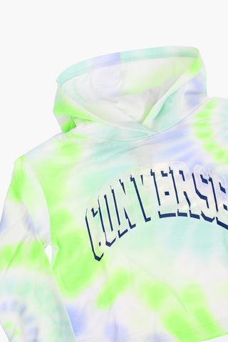 Tie-Dye Effect Hooded Sweatshirt