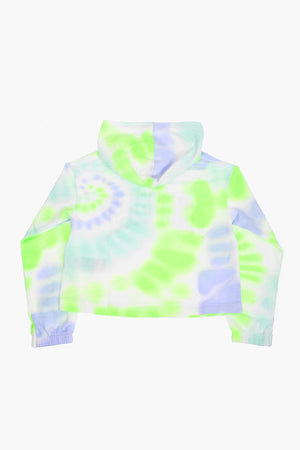 Tie-Dye Effect Hooded Sweatshirt