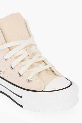 ALL STAR CHUCK TAYLOR canvas EVA high top sneakers with embroideries