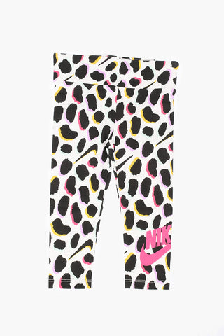 Patterned Stretch Cotton Leggings
