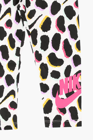 Patterned Stretch Cotton Leggings