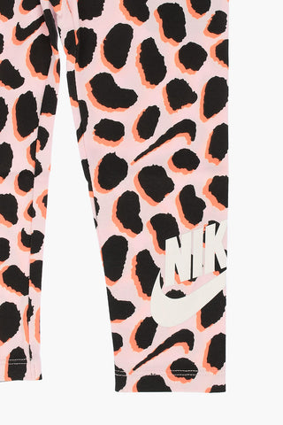 Patterned Stretch Cotton Leggings