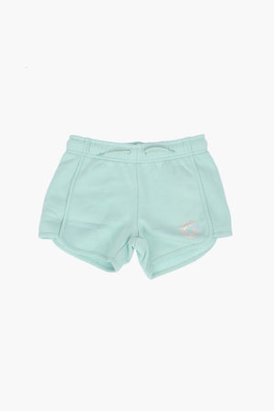 Fleece Shorts with Logo Print