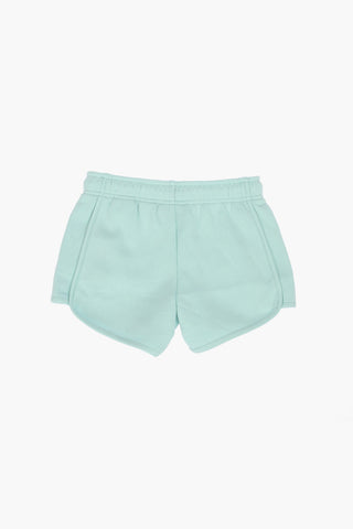 Fleece Shorts with Logo Print