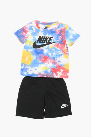 Set T-shirt Effetto Tie Dye e Shorts