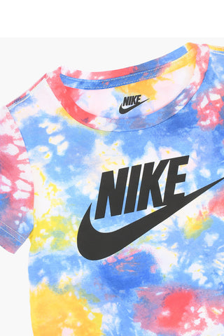 Set T-shirt Effetto Tie Dye e Shorts