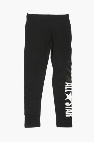 Stretch Cotton Printed Leggings