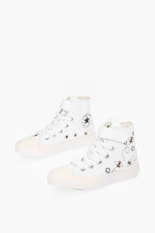ALL STAR CHUCK TAYLOR bees printed canvas high top sneakers