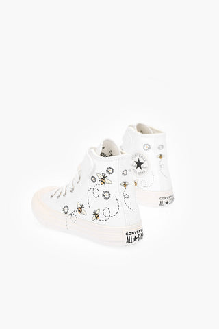 ALL STAR CHUCK TAYLOR bees printed canvas high top sneakers