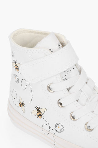 ALL STAR CHUCK TAYLOR bees printed canvas high top sneakers