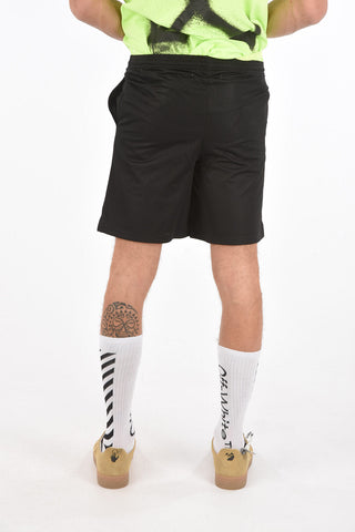 front printed mesh shorts