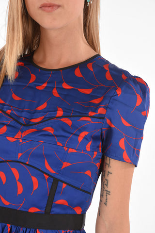 mini dress a balze a fantasia 
