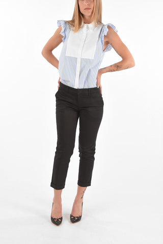 Pantaloni Chino con Orlo con Risvolto