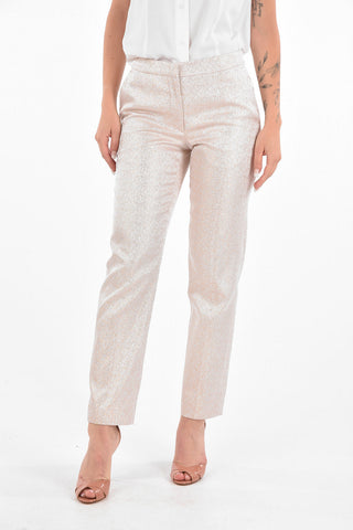 4 Pocket POUMAS Hidden Fastening Lurex Pants
